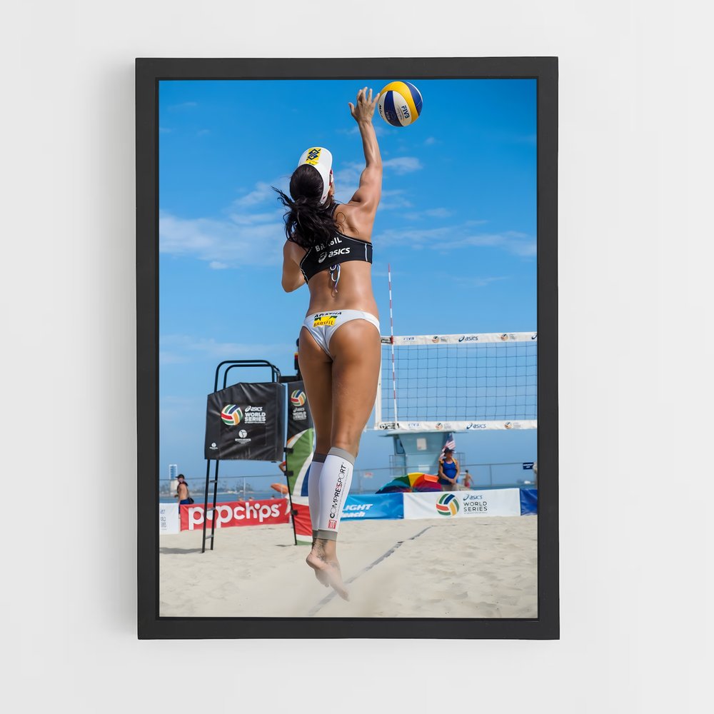 Poster Beach Power – affiche Beach-volley (vue 2)